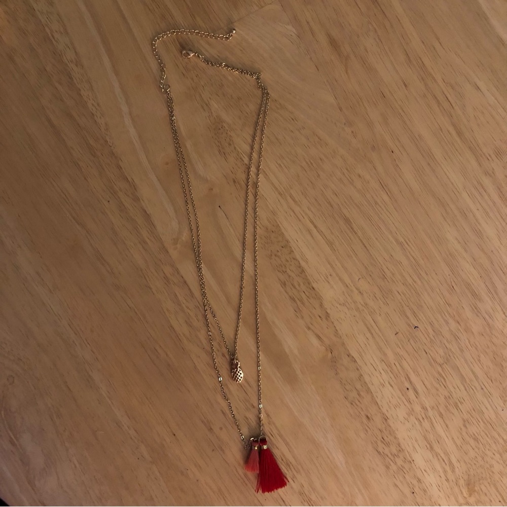 Double Strand Chain Necklace - Picture 3 of 8